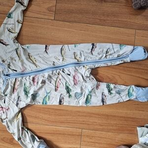 Kids Fish Print One Piece